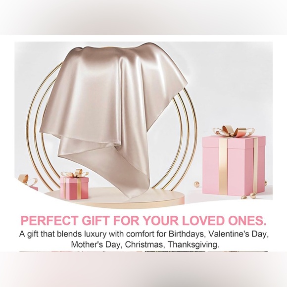 🌸NEW 1 Piece Mulberry Silk Pillowcase - Cream - Picture 5 of 5